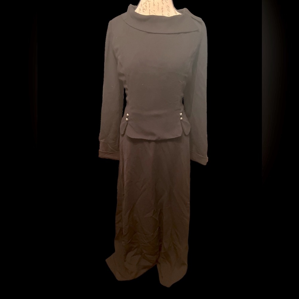 Vintage floor length dress formal wear size 14 zip up